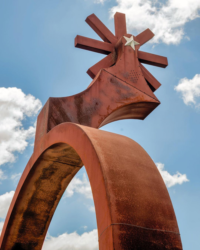 Hico, TX - Giant Metal Spur